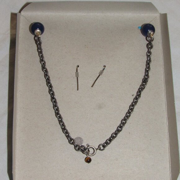 NEW Axcess Power Sets Reflection & Faith Tree of Life Lapis Necklace & Earrings - Picture 3 of 3